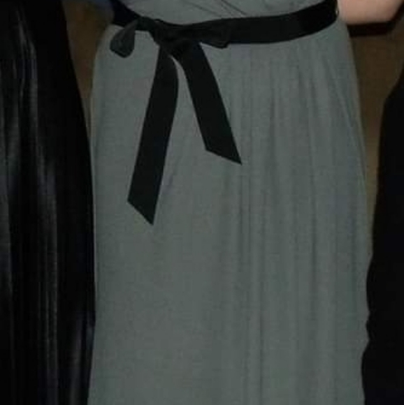 Vera Wang Charcoal Bridesmaid Gown - Picture 3 of 5